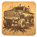 Built to Roam, Not to Sit Still – Classic Lifted Pickup Cork Coaster
