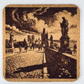 Historic European Stone Bridge Cork Coaster