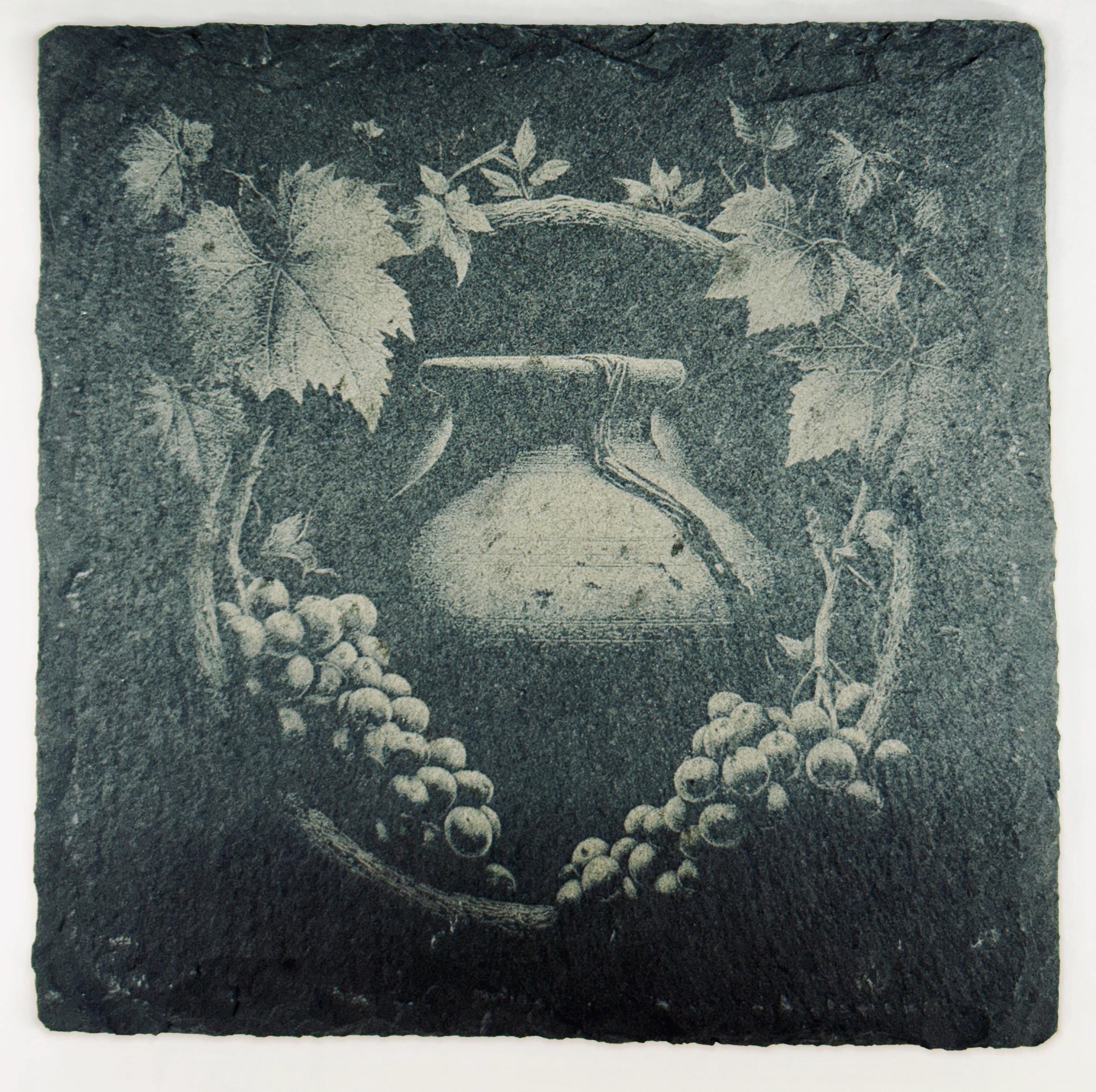 Vintage Wine Jug Slate Coaster – Old-World Winery Style