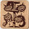 Catnip Cats – Scratching Tree Cheshire Chaos Coaster