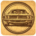 Classic American Muscle Car – Laser Engraved Cork Coaster