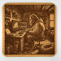 Bigfoot Hoodie Gamer Cork Coaster – Sasquatch Gaming Desk