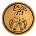 Oktoberfest Beer Festival Cork Coaster German Style Cheers Design
