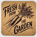 Fresh From the Garden Cork Coaster – Rustic Garden Kitchen Decor