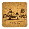 A-10 Warthog Cork Coaster Military Aviation Art