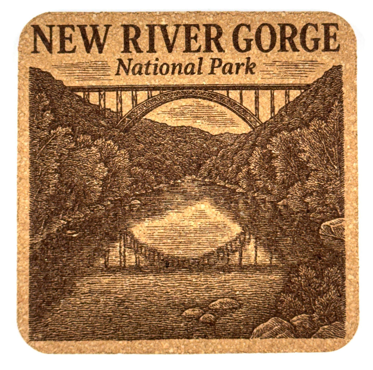 New River Gorge National Park Cork Coaster – West Virginia