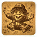 Happy Leprechaun Cork Coaster – St Patrick’s Day Shamrock Drink Coaster
