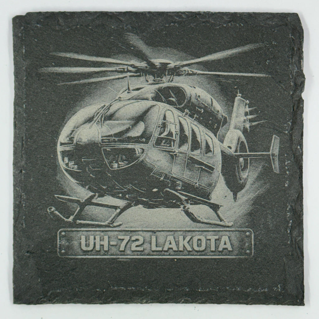 UH-72 Lakota Utility Helicopter Slate Coaster Light Duty Aircraft Design