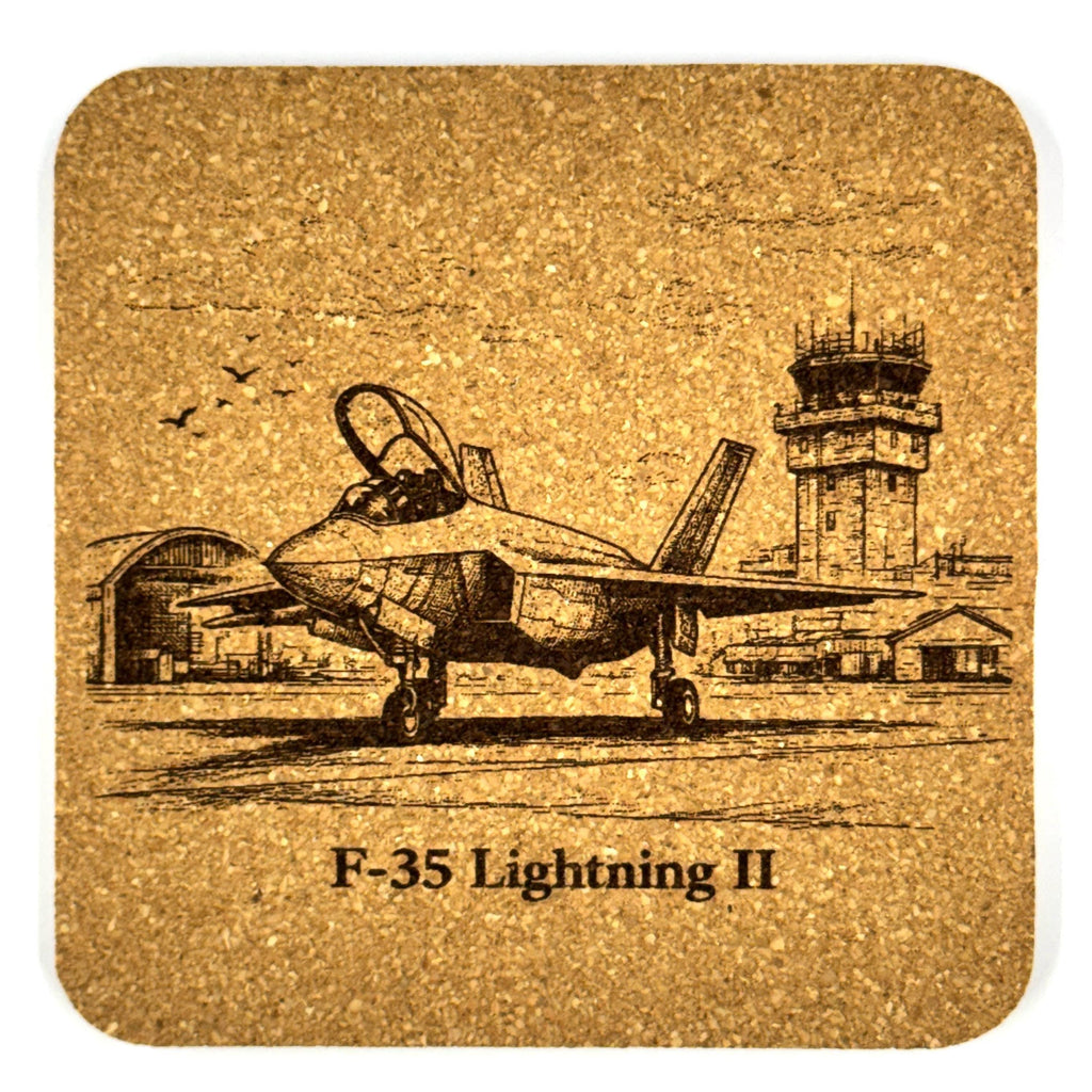F-35 Lightning II Fighter Jet Cork Coaster