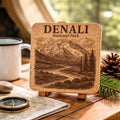 Denali National Park Cork Coaster – Alaska Mountain Landscape
