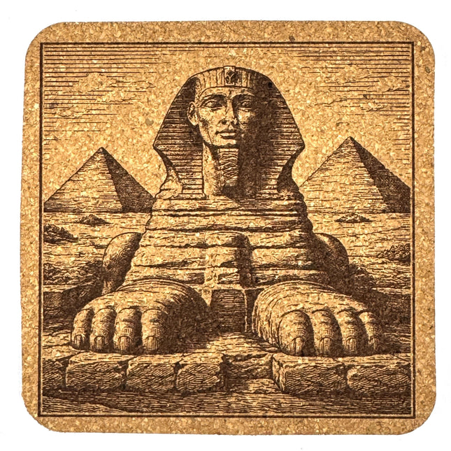 Great Sphinx Coaster – Iconic Egypt Landmark Engraved Drink Coaster