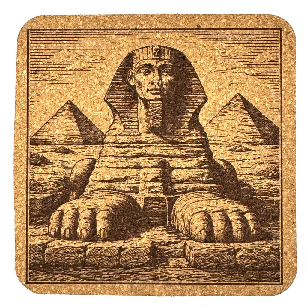 Great Sphinx Coaster – Iconic Egypt Landmark Engraved Drink Coaster