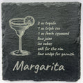 Margarita Recipe Slate Coaster – Classic Cocktail Bar Decor