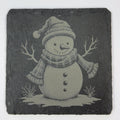 Winter Snowman Slate Coasters – Classic Holiday Snowmen