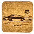 B-2 Spirit Stealth Bomber Cork Military Aviation Coaster