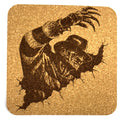 Razor Glove Slasher Nightmare Style Horror Cork Drink Coaster – Spooky Bar Decor