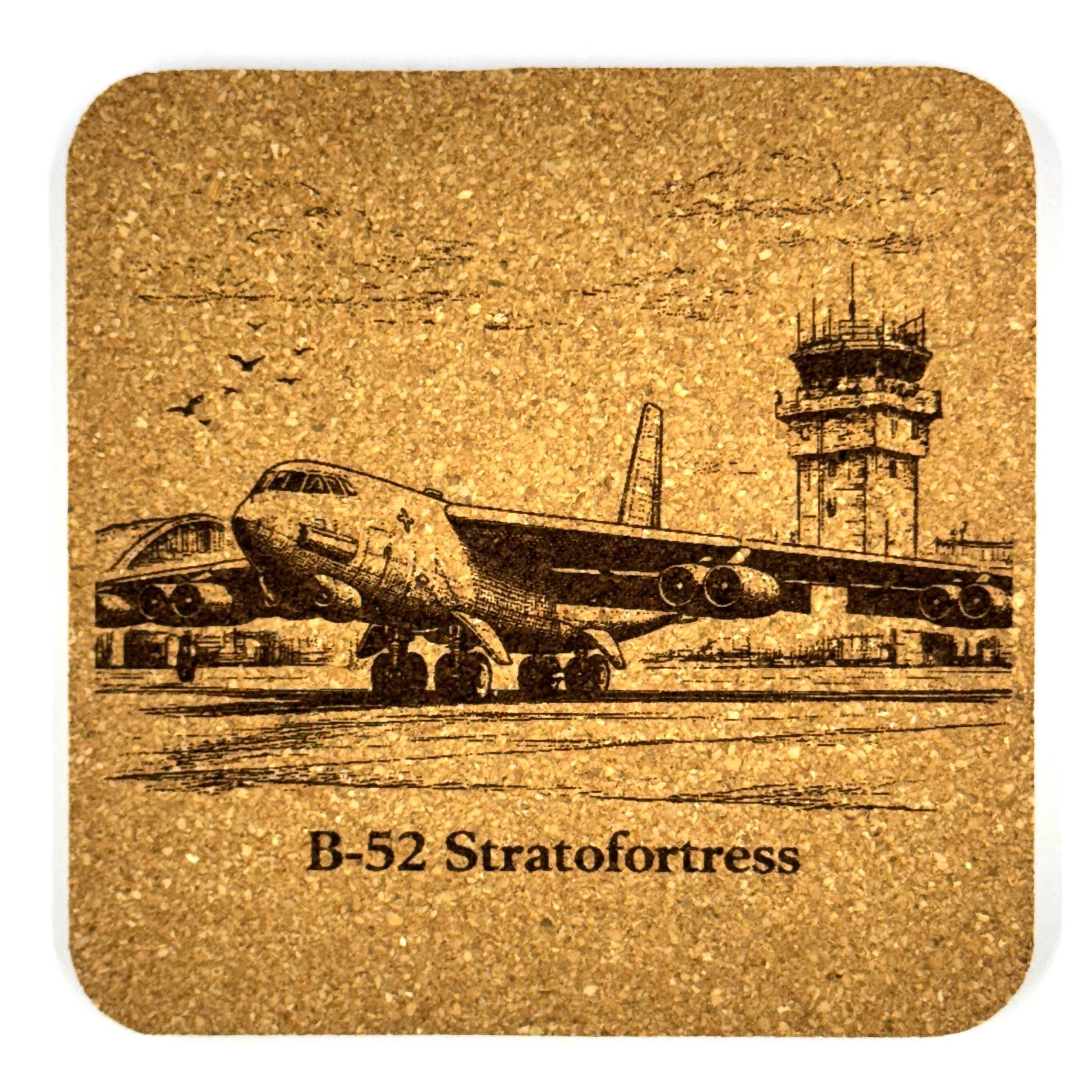 B-52 Stratofortress Bomber Cork Coaster Aviation Art