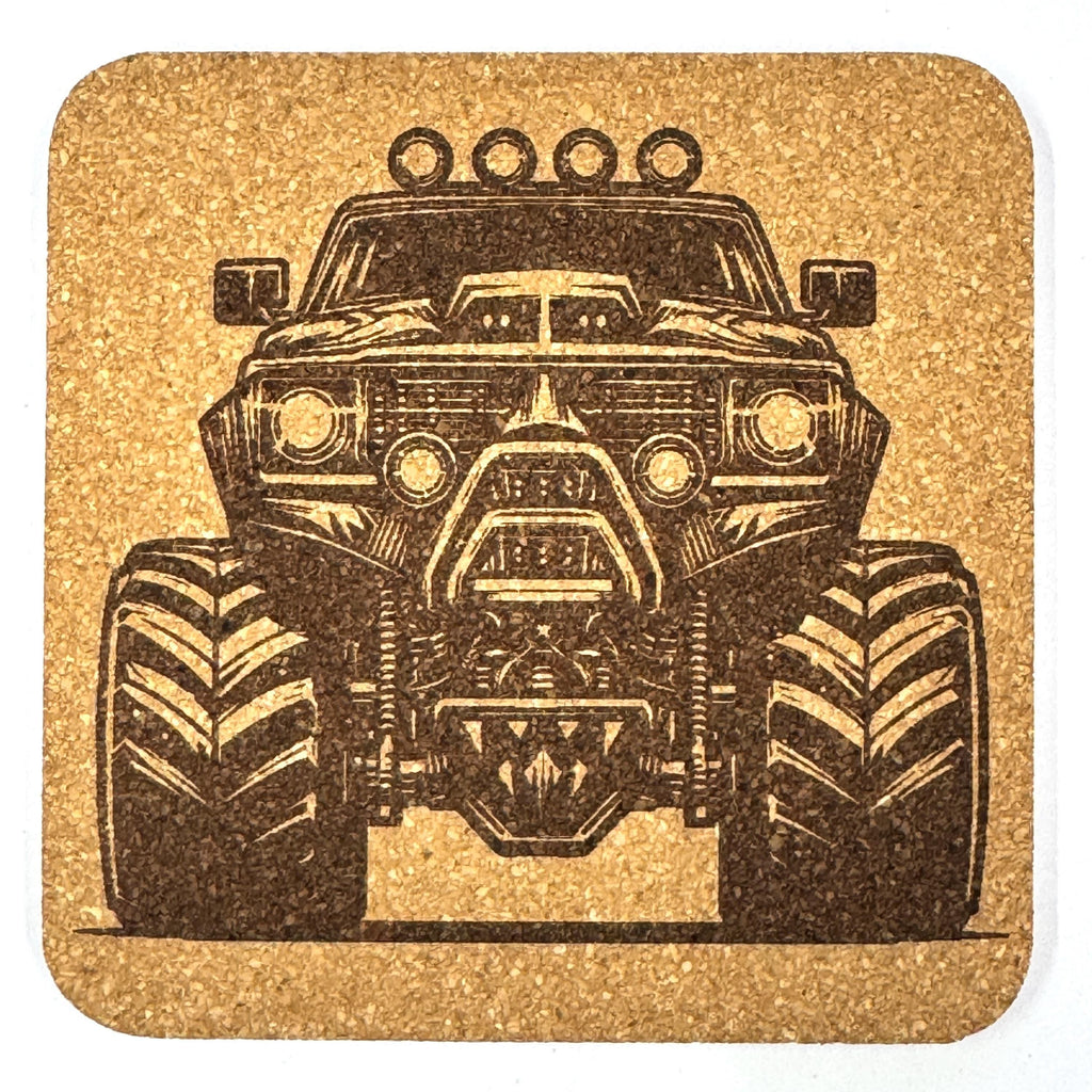 Built Like a Beast – Heavy Duty Lifted Truck Cork Coaster