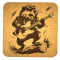 Rock Guitar Beaver Cork Coaster – Funny Music Animal Bar Decor