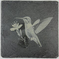 Vintage Hummingbird Botanical – Natural Slate Coaster