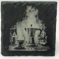 Espresso Maker Slate Coaster – Vintage Coffee Ritual