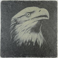 Majestic Eagle Illustration Slate Coaster – Classic Nature Design