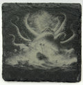 Kraken Rising Slate Coaster – Legendary Sea Monster Art