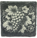Grape Cluster Slate Coaster – Classic Vineyard Illustration