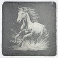 Wild Horse Slate Coaster – Running Through Water Art