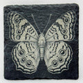 Butterfly Wing Pattern – Engraved Slate Coaster