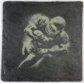 Football Tackle Collision – Grit Slate Coaster