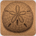 Lucky Sand Dollar Cork Coaster – Coastal Find Engraved Cork