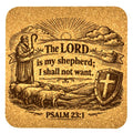 Psalm 23:1 Cork Coaster The Lord Is My Shepherd Christian Faith Gift