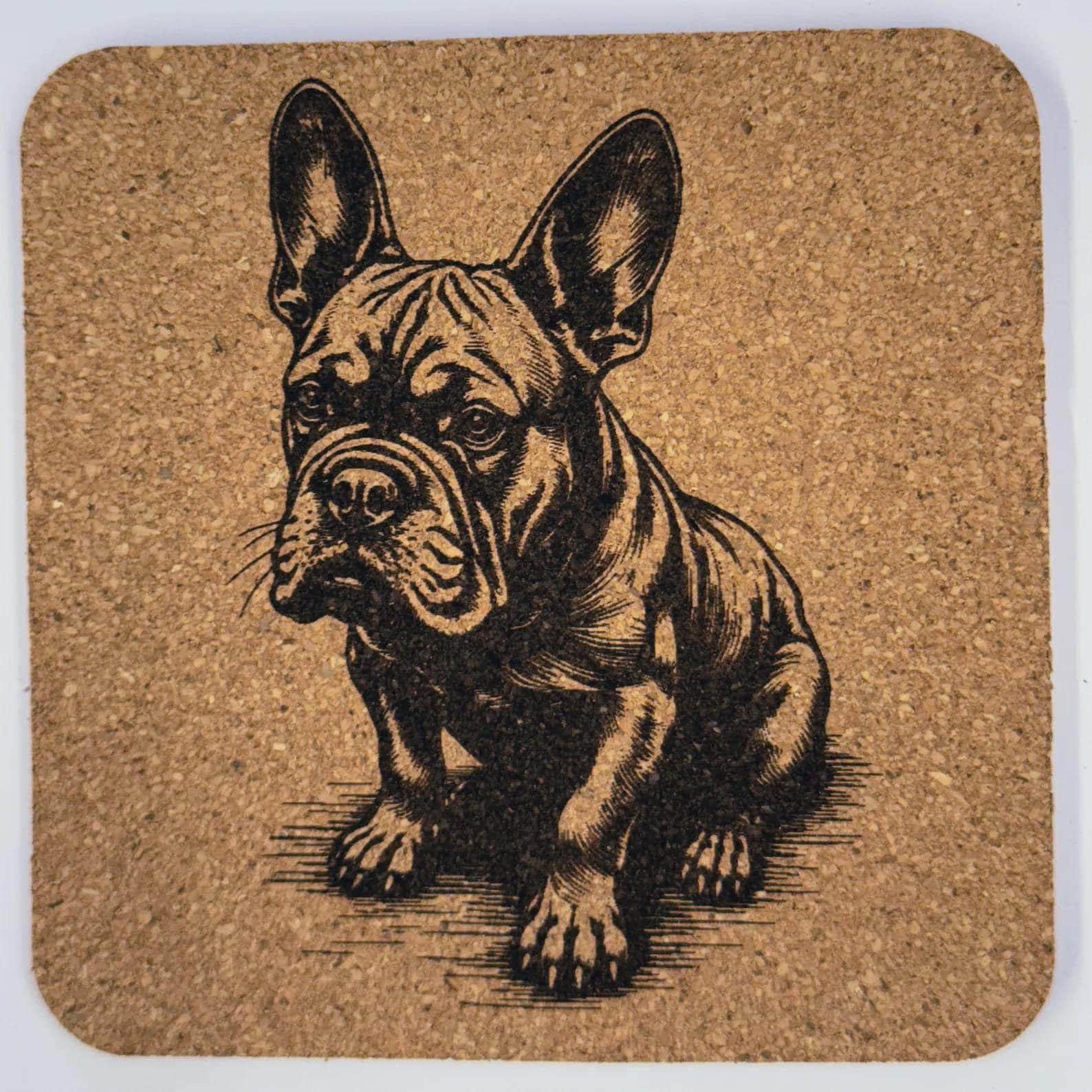 Classic French Bulldog – Vintage Dog Cork Coaster