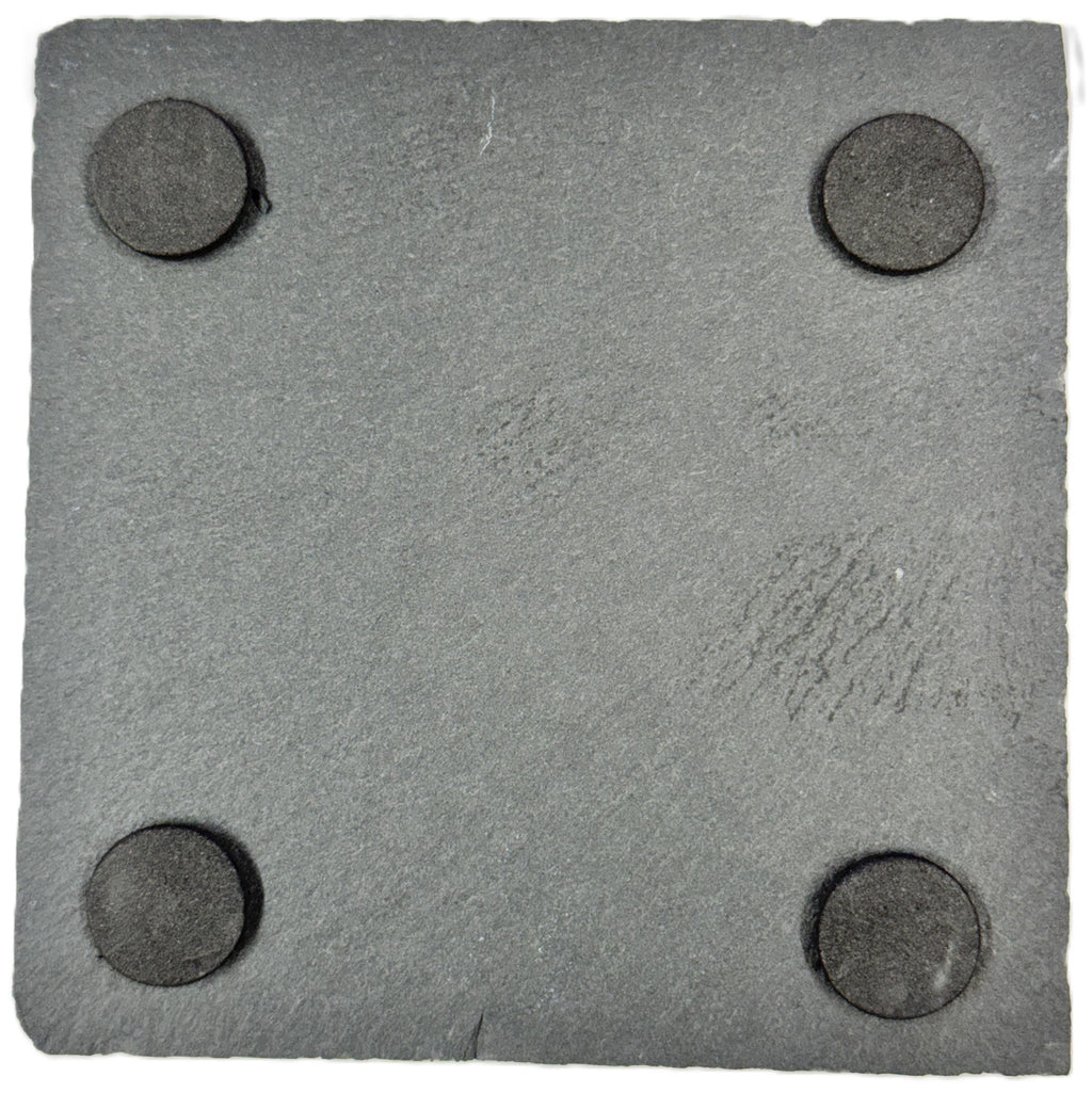 Classic Basset Hound Dog Slate Coaster – Calm Expression and Charm