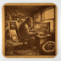 Bigfoot Gamer Cork Coaster – Sasquatch Teen Room Chaos