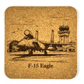 F-15 Eagle Fighter Jet Cork Coaster Aviation