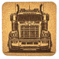 All Steel, No Nonsense – Heavy Hauler Diesel Truck Cork Coaster