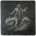 Jesus Walking on Water Slate Coaster – Faith Inspired Art