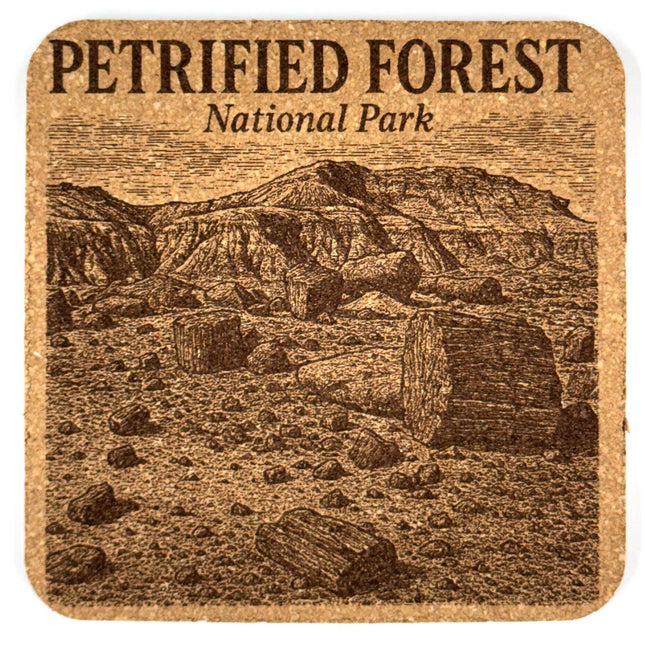 Petrified Forest National Park Cork Coaster – Arizona Fossil Wood