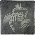 ootball Quarterback Ready to Throw – Slate Coaster