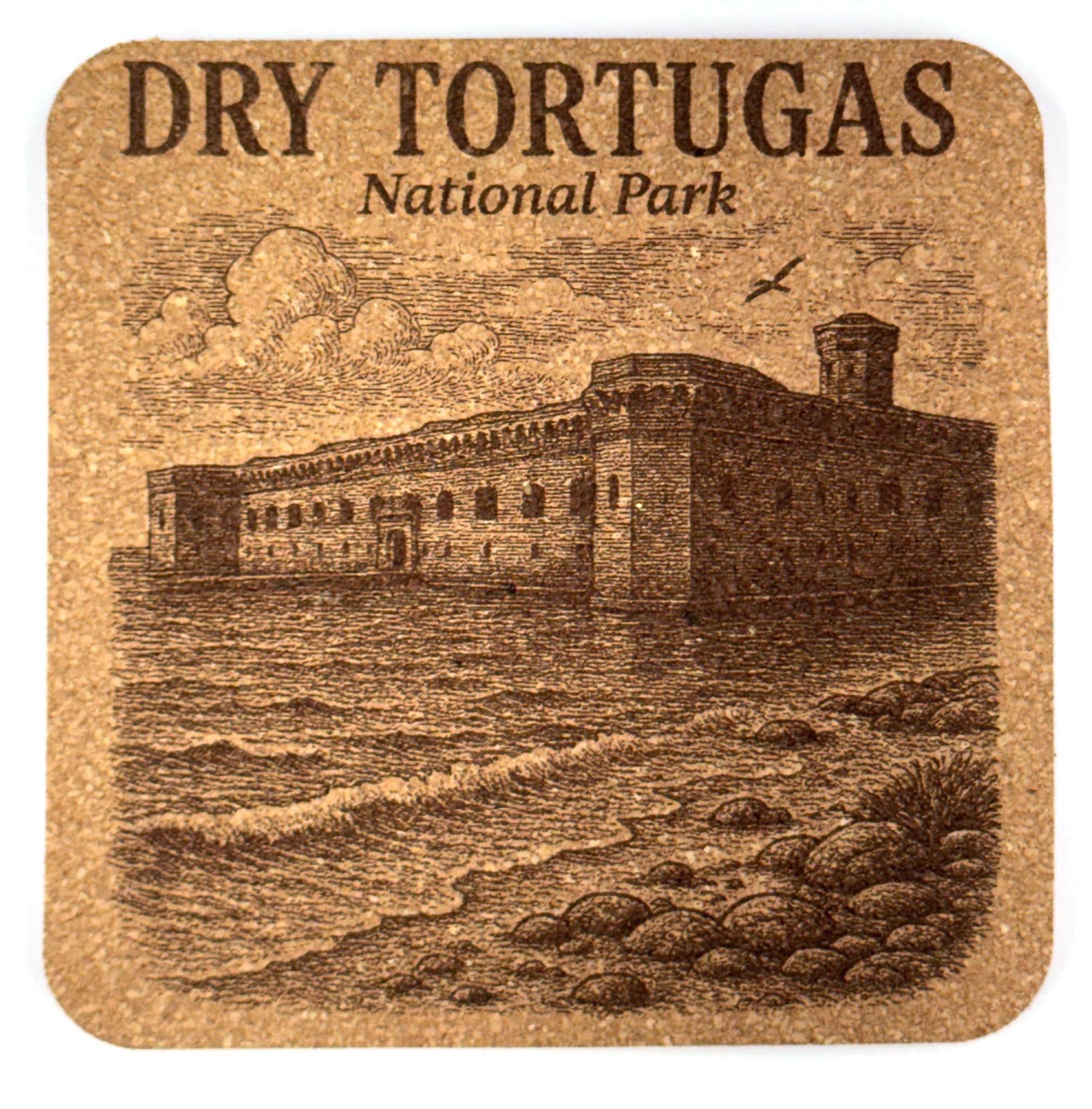 Dry Tortugas National Park Cork Coaster – Fort Jefferson Art
