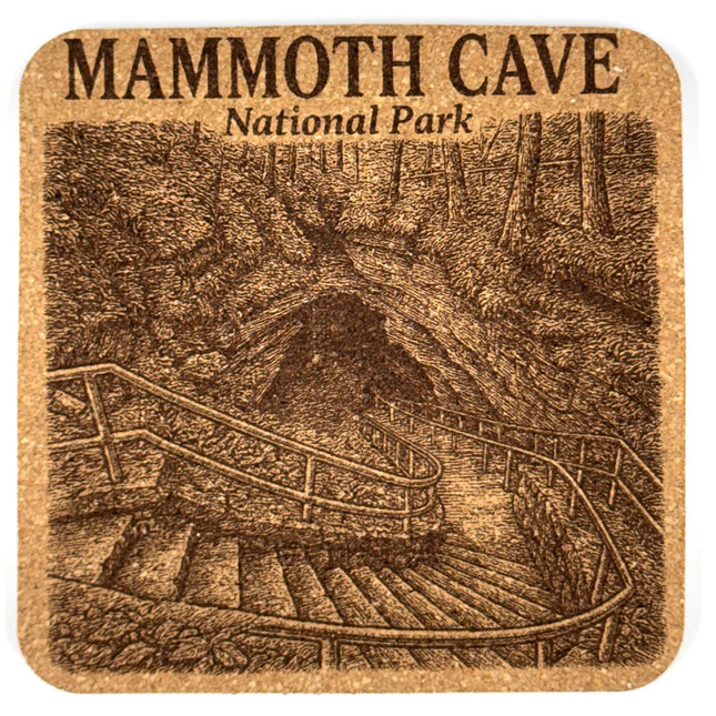 Mammoth Cave National Park Cork Coaster – Cave Entrance Art