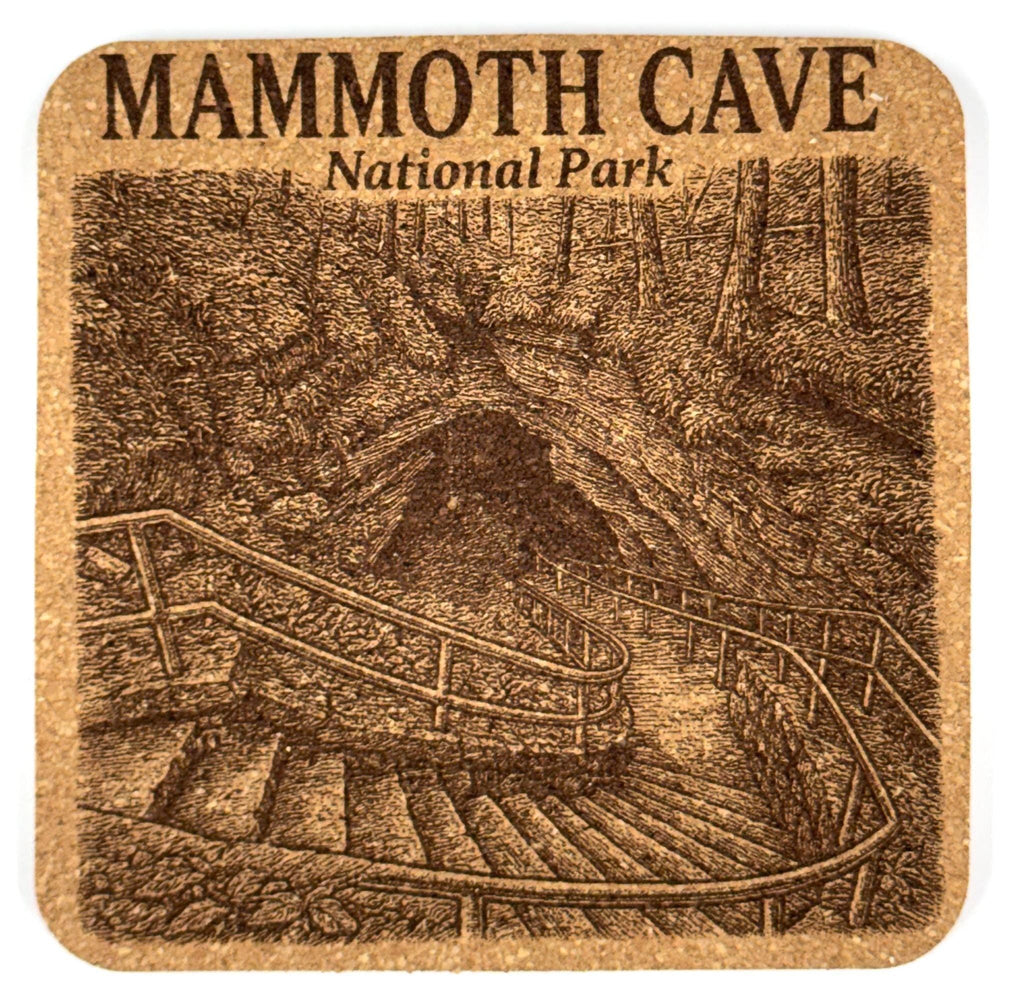 Mammoth Cave National Park Cork Coaster – Cave Entrance Art