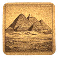 Egypt Pyramids Coaster – Classic Desert Landmark Engraved Art Design