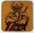 Viking with Crossed Arms – Cork Coaster