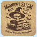 Midnight Salem Book Club Cork Coaster