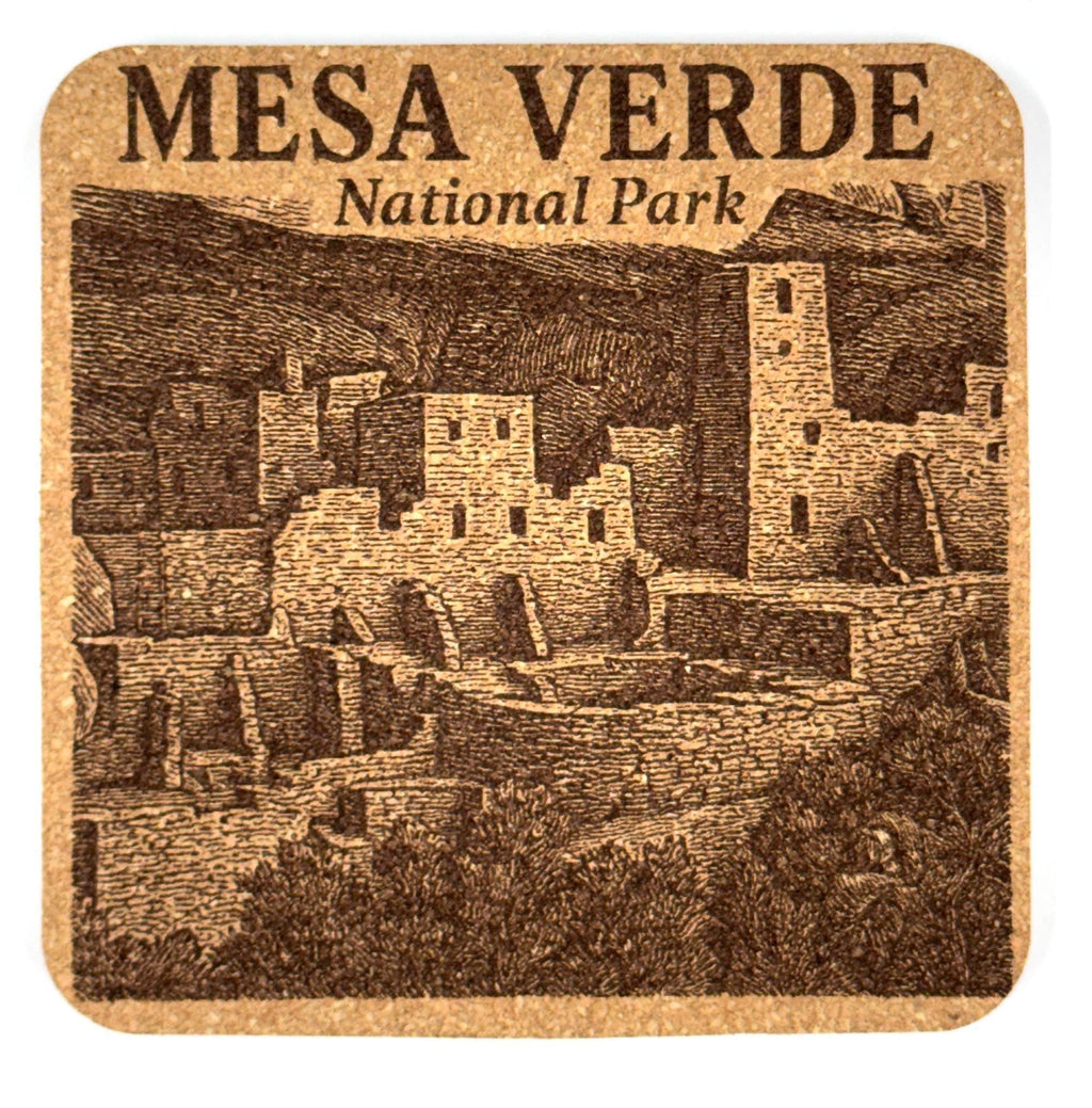 Mesa Verde National Park Cork Coaster – Cliff Dwelling Art