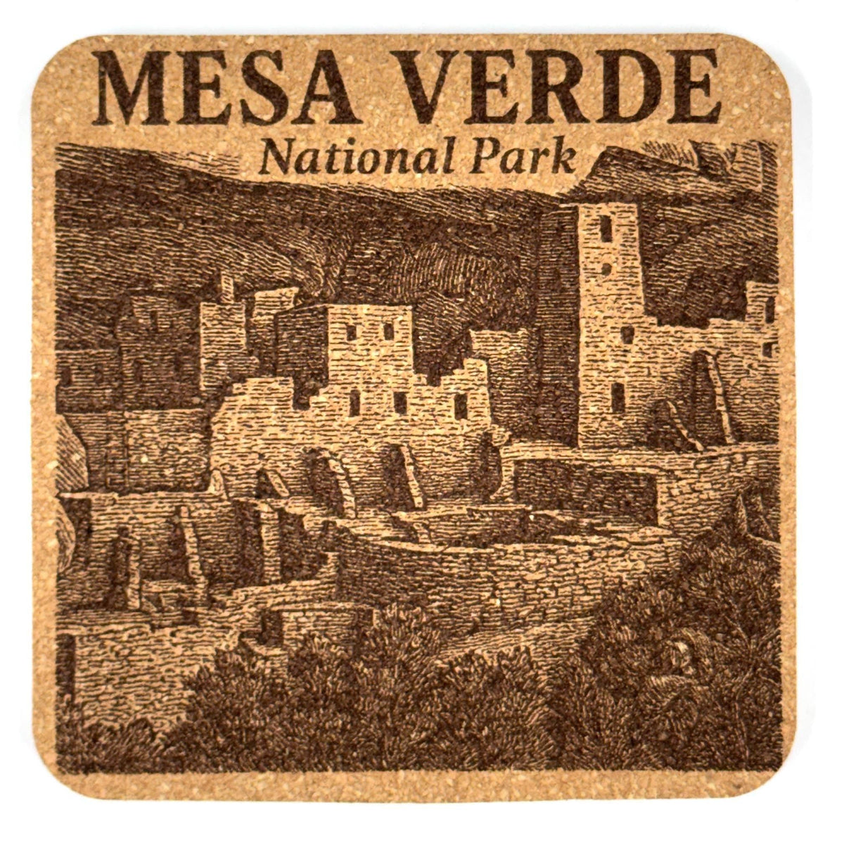 Mesa Verde National Park Cork Coaster – Cliff Dwelling Art