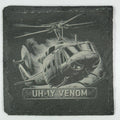 UH-1Y Venom Utility Helicopter Slate Coaster Modern Combat Aircraft